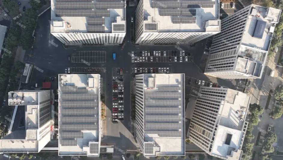 Photovoltaik-Kraftwerk für Gewerbegebäude