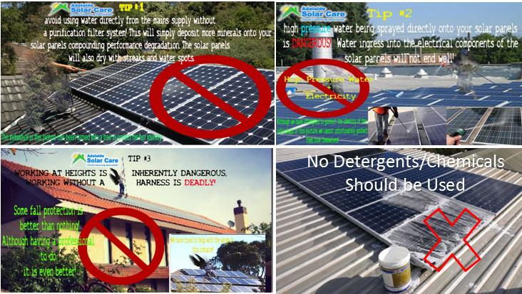 any danger cleaning solar panels